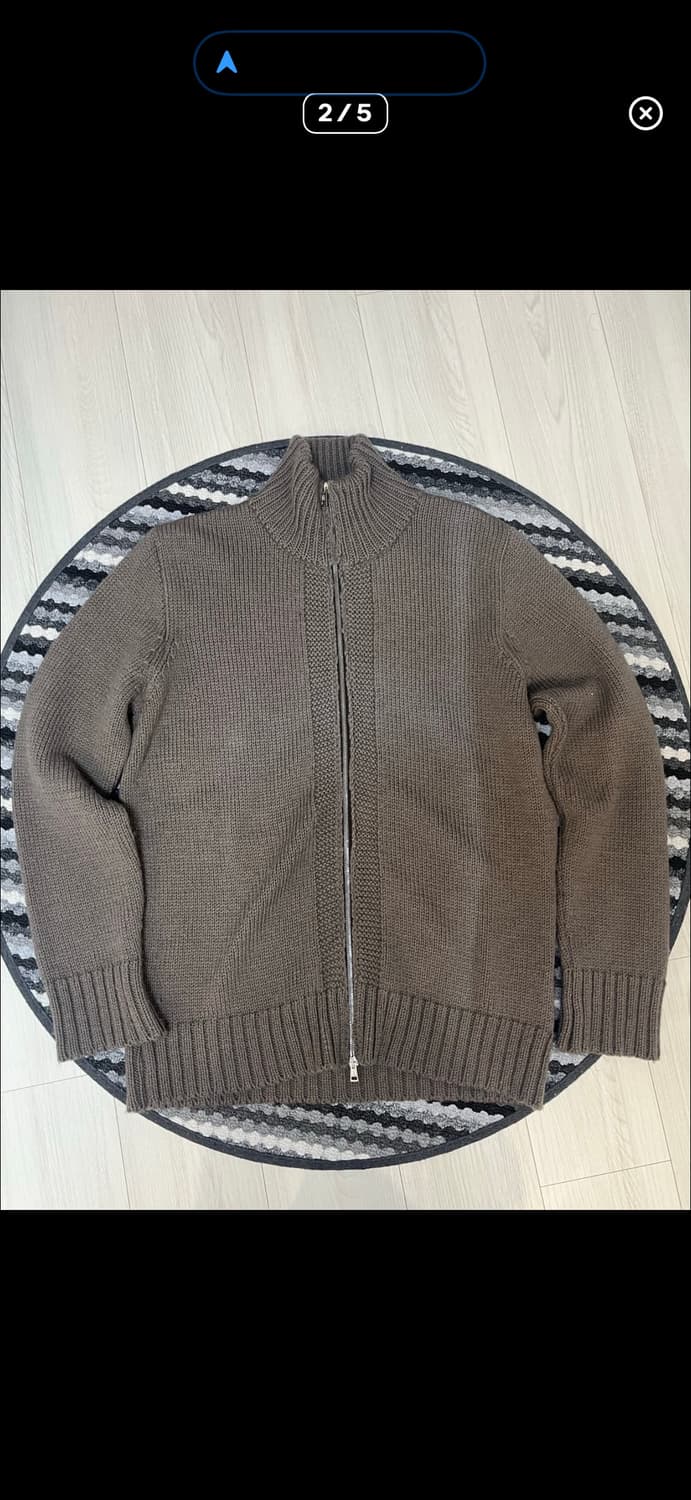 아워레가시 울 니트집업 가디건 48 상품이미지2