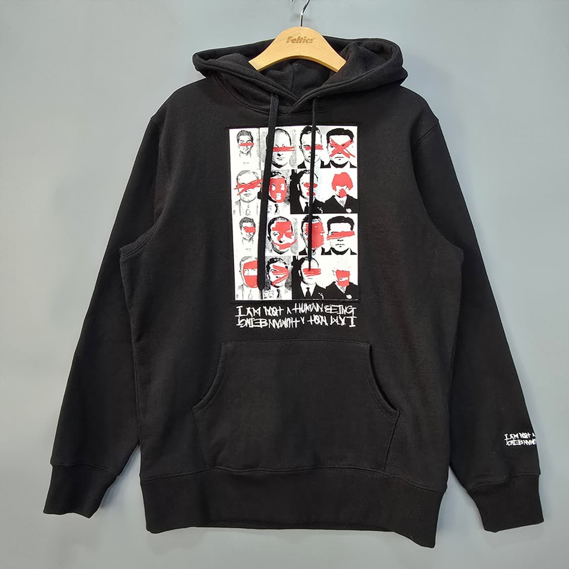 아이엠낫어휴먼비잉 그래픽 후드티 M 상품이미지1