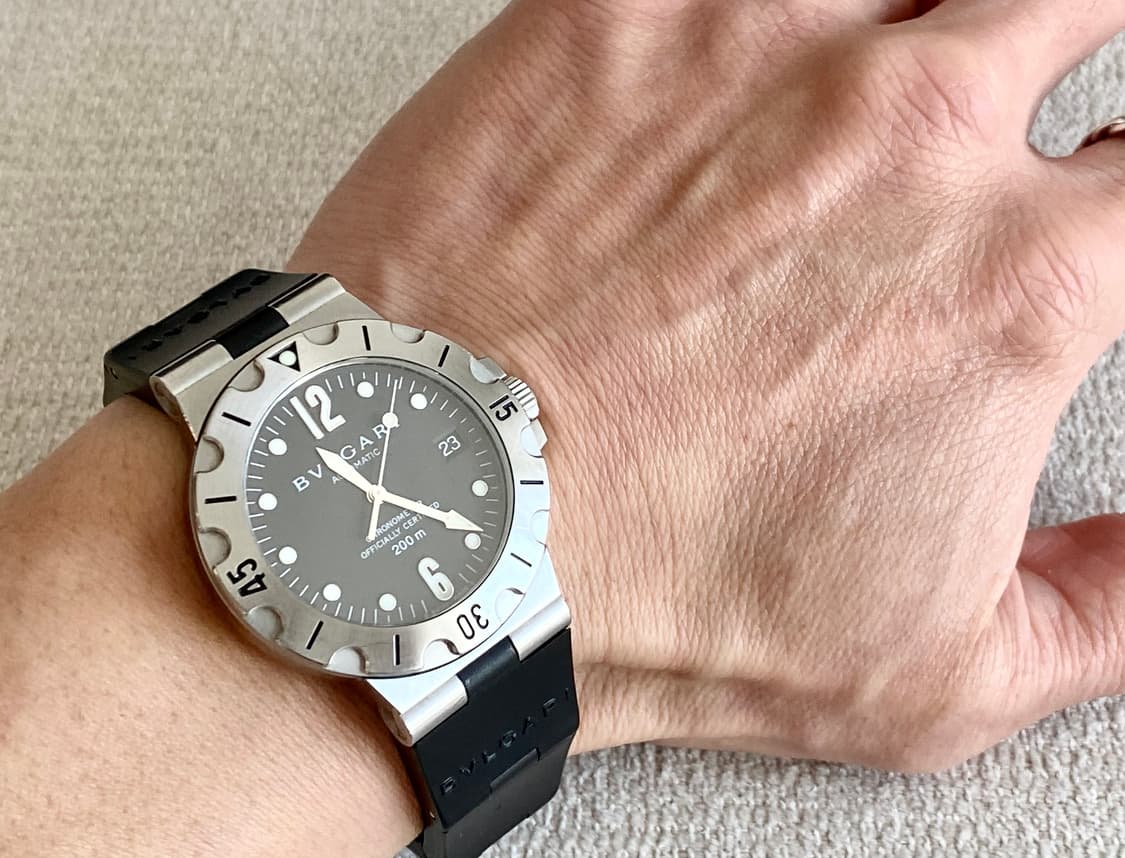 불가리 디아고노 스쿠버 SD38S 오토메틱 38mm 러버타입 상품이미지3