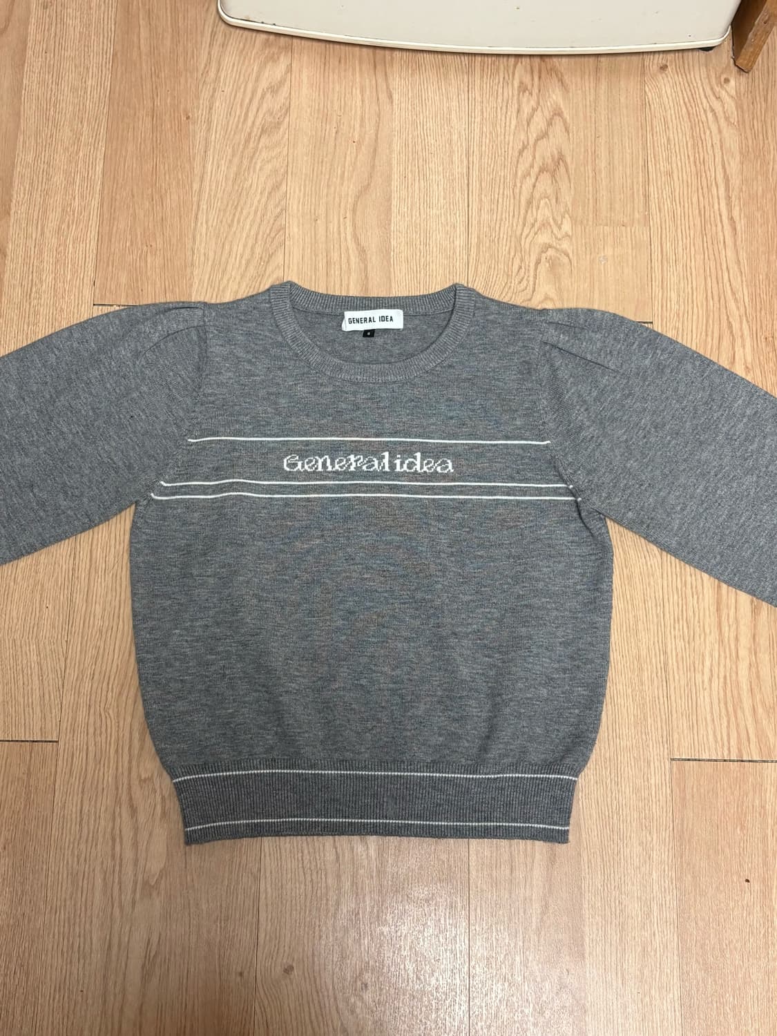 제너럴아이디어 로고 퍼프 풀오버 니트 스웨터 더바넷 타낫 아카이브제이투유 상품이미지3