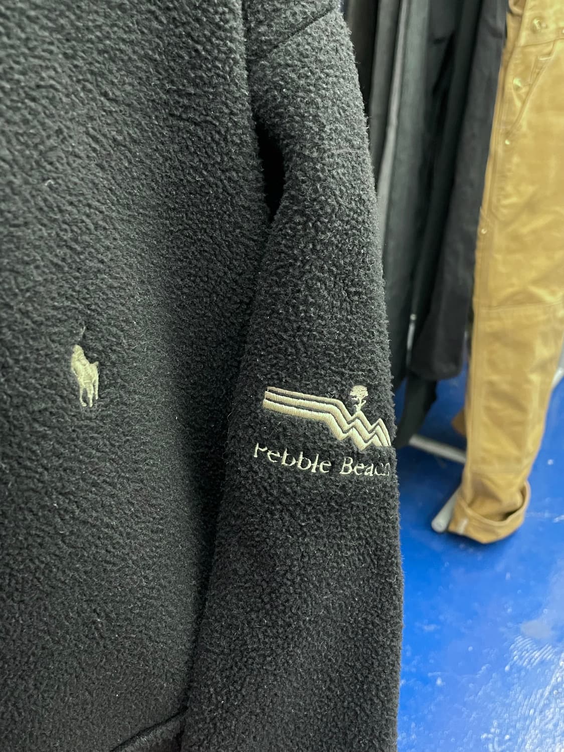 PRL 폴로 랄프로렌 블랙 플리스 스윙탑 자켓 상품이미지5