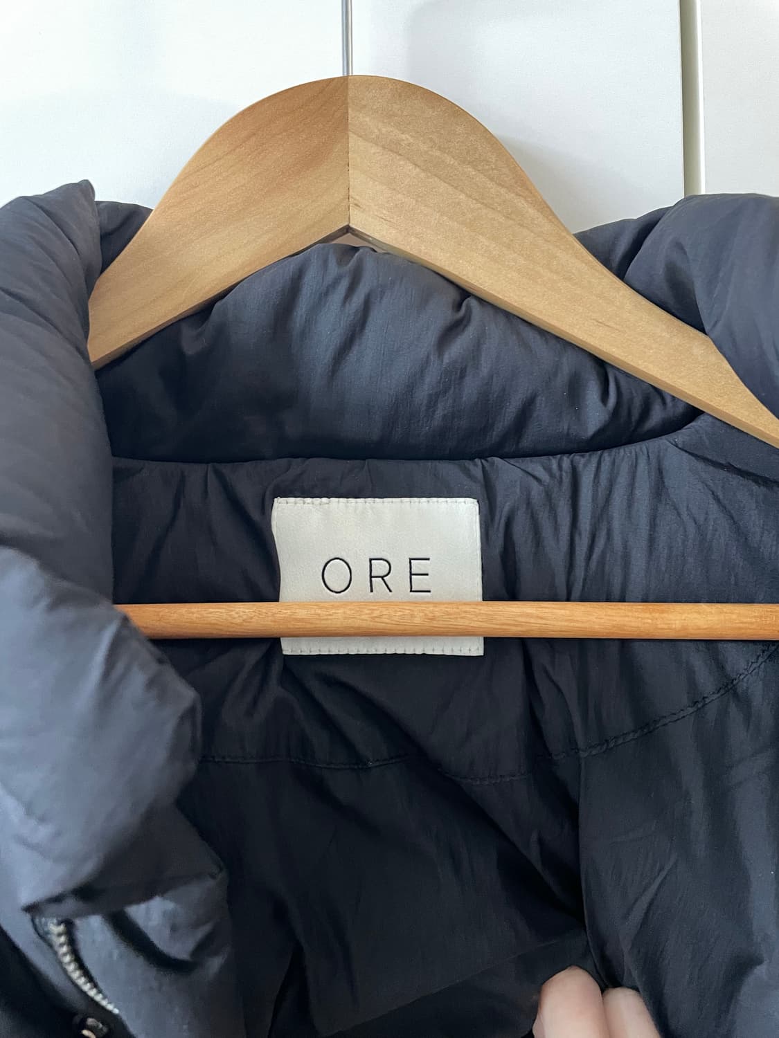 ORE 오어 아츄패딩 블랙 구스다운 상품이미지3