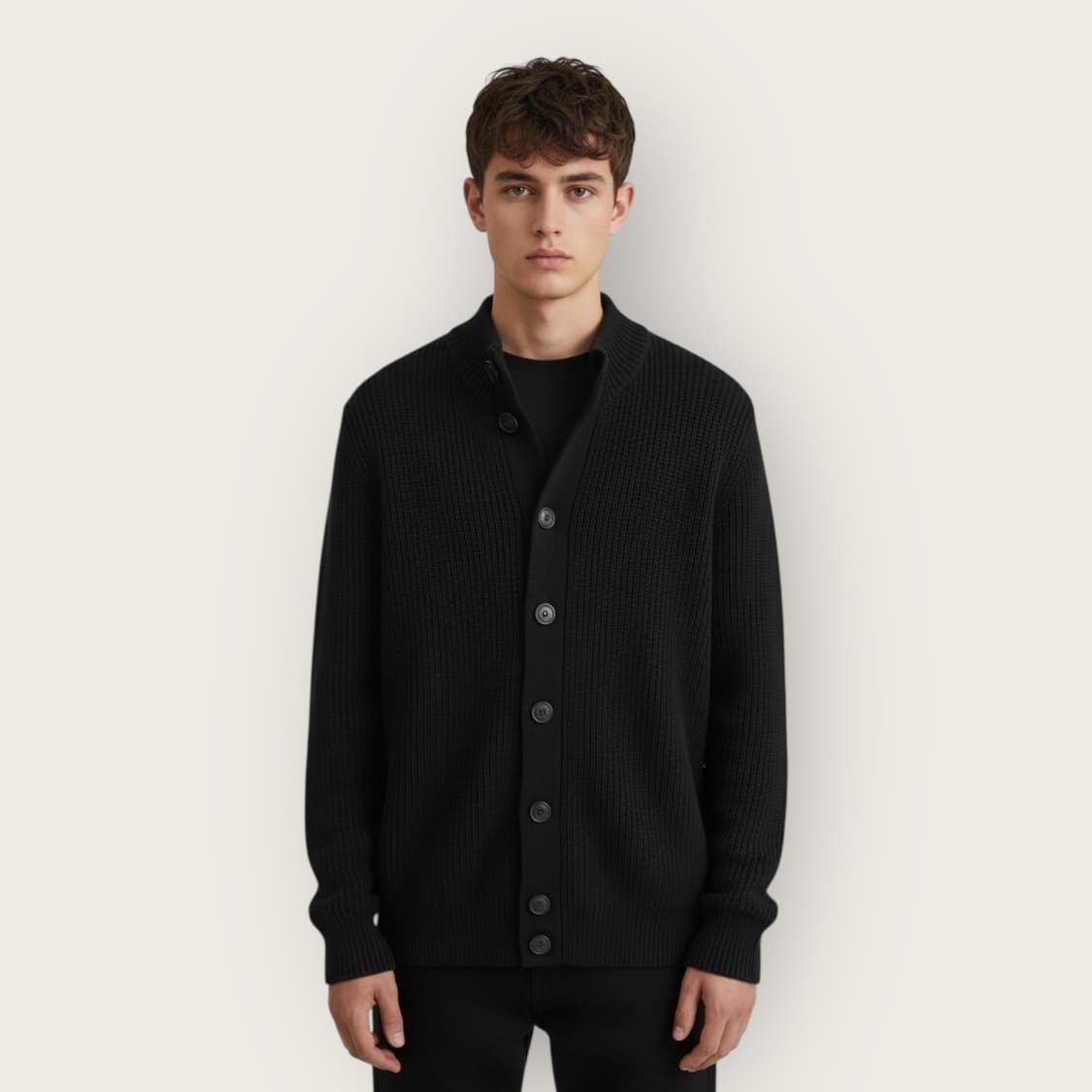 S/ 띠어리 피셔맨 골지 니트 가디건 상품이미지1