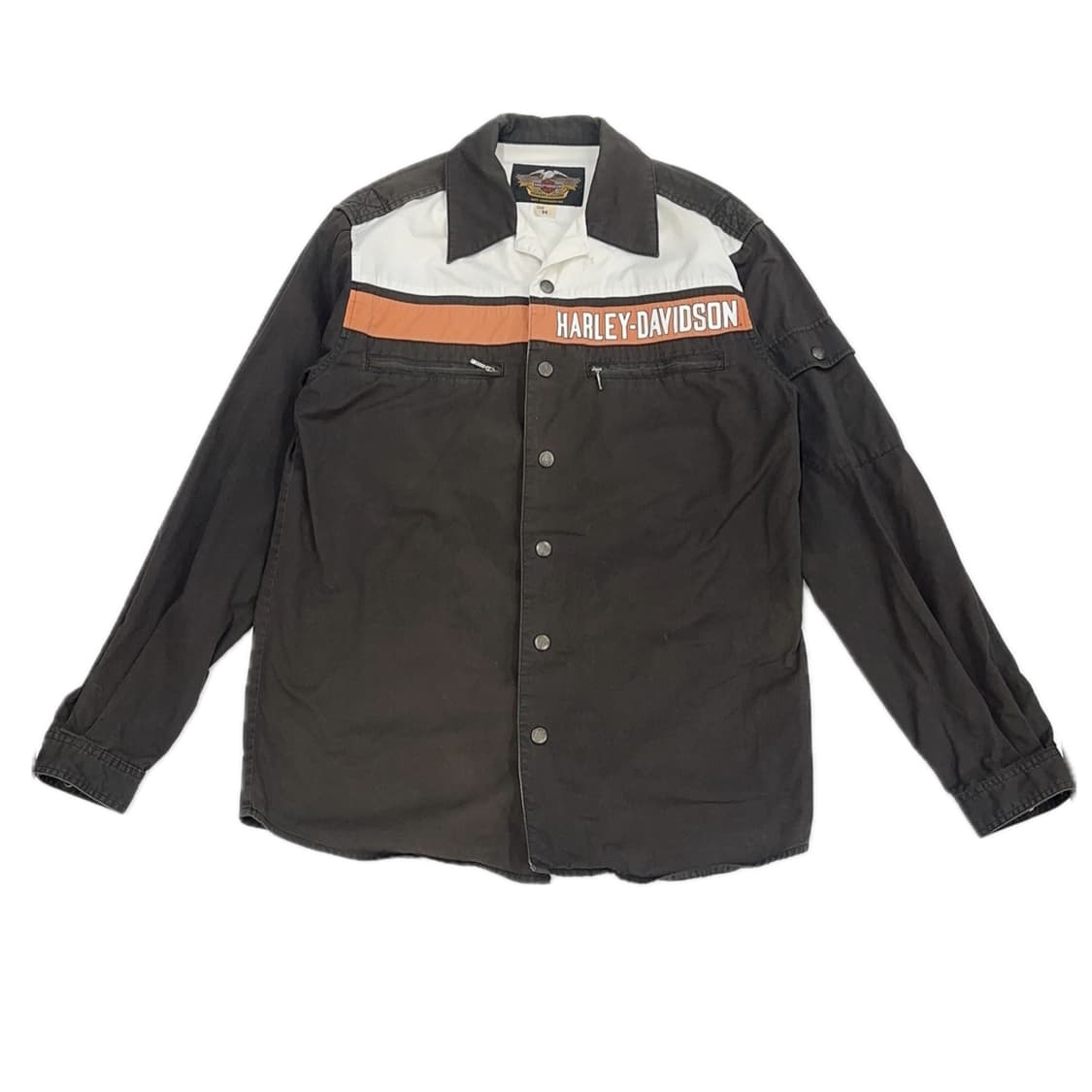 할리데이비슨 브라운 셔츠 빈티지 펑크 시크 보헤미안 상품이미지2