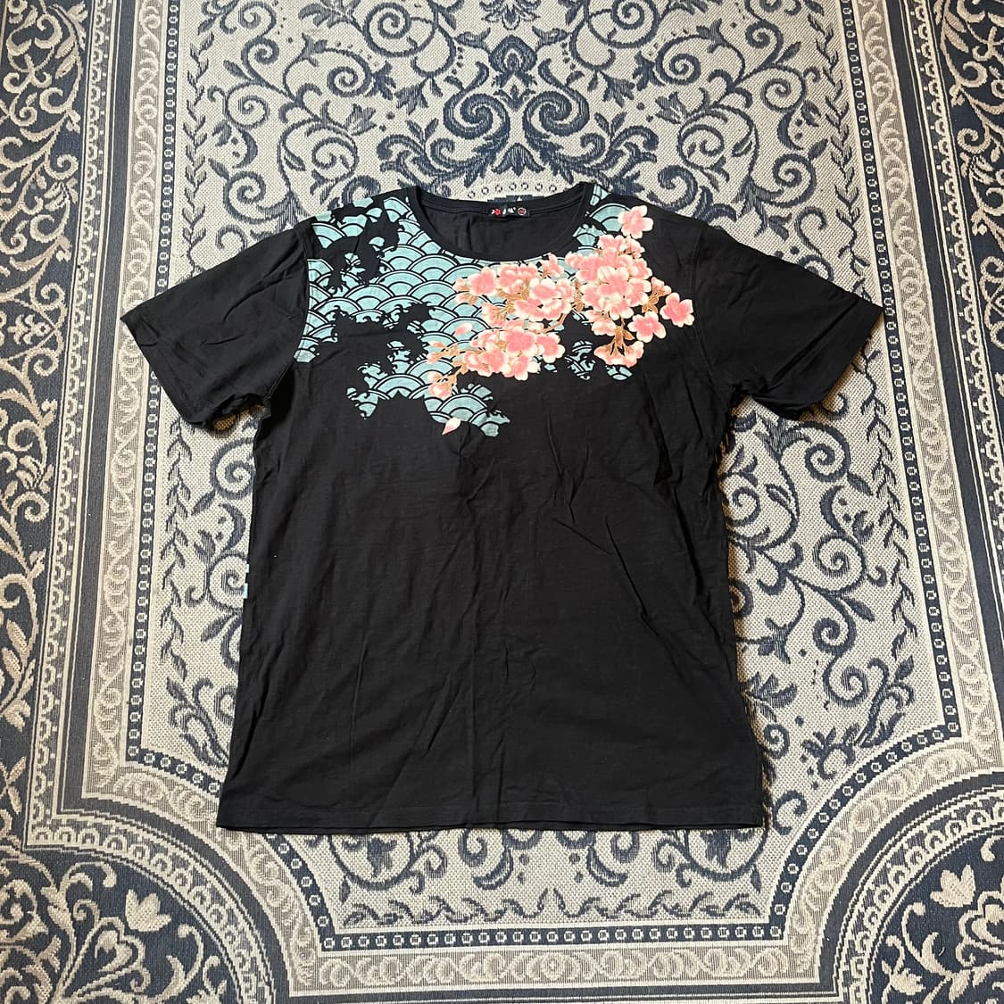 3XL 빈티지 자수 반팔 티/W2413 상품이미지1