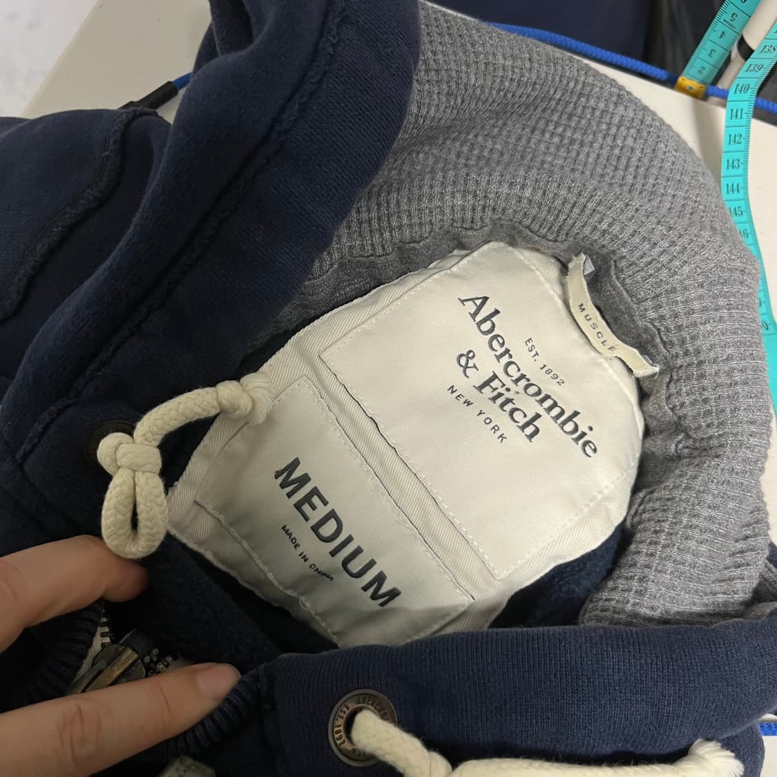 아베크롬비 후드집업 네이비 m 상품이미지2