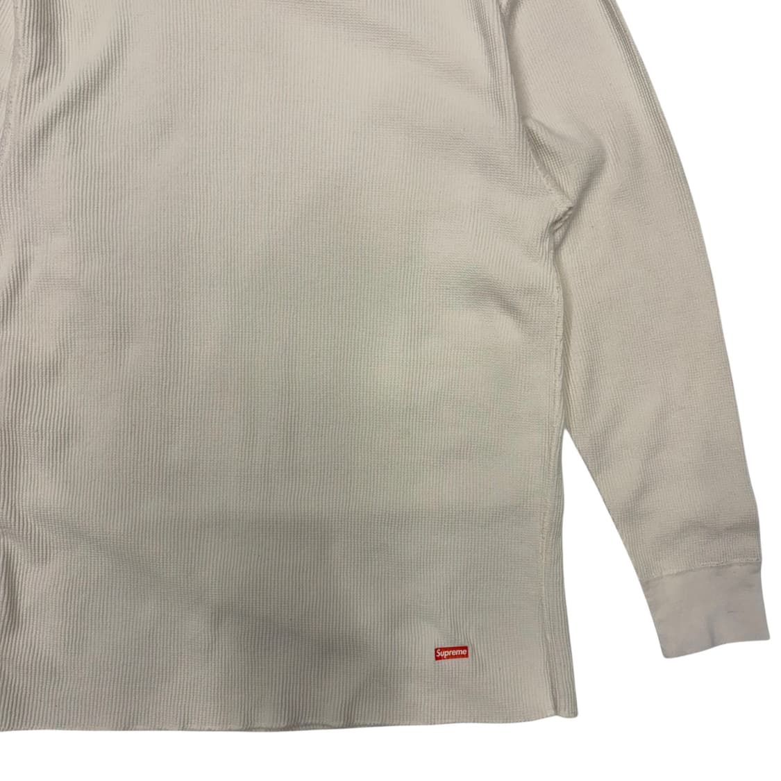 슈프림 X 헤인즈 화이트 와플 니트 XL 상품이미지3