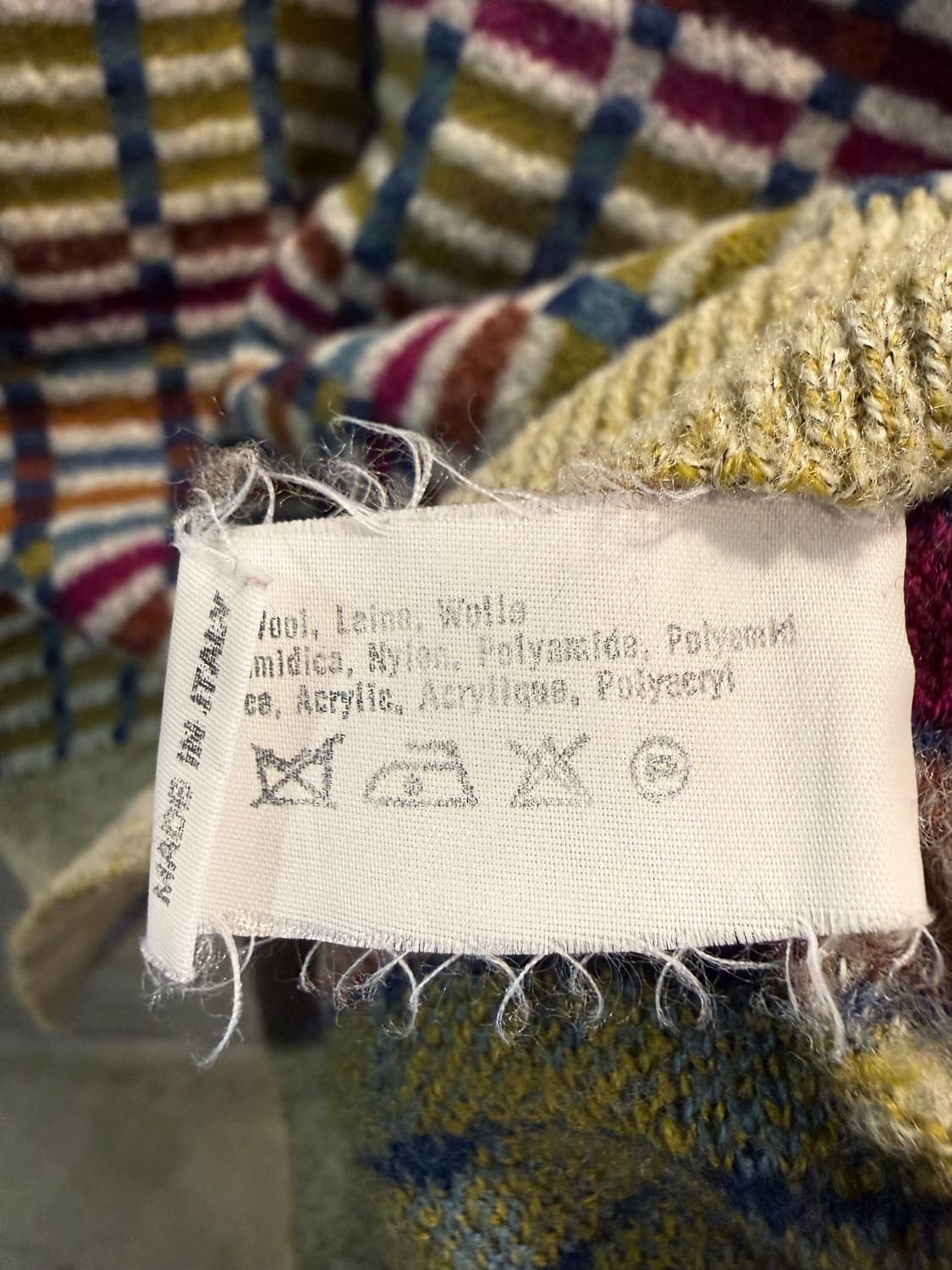 L 미쏘니스포츠 MISSONI SPORT 체크 패턴 니트 스웨터 멀티컬러 상품이미지6