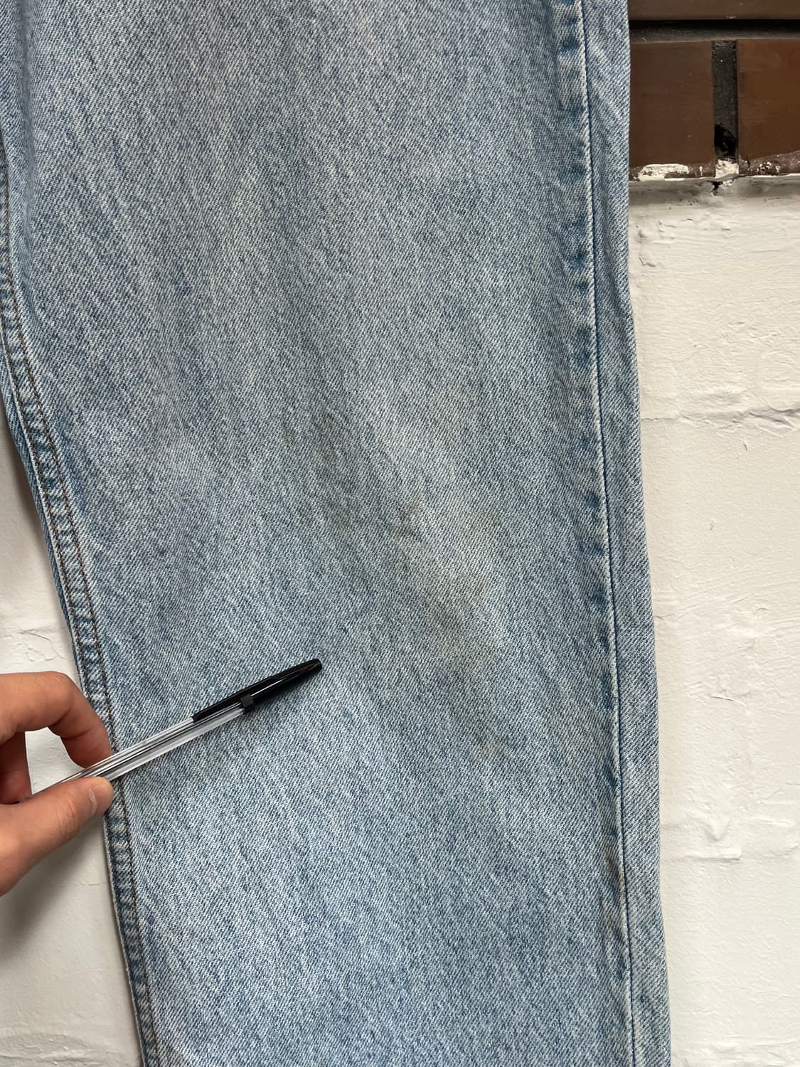 Levis 550 릴렉스드 테이퍼드 워싱 데님 진 36x34 상품이미지5