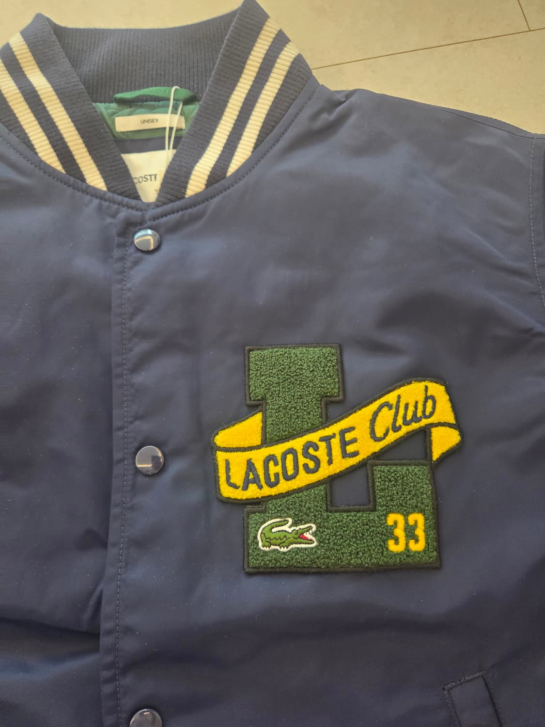 [새상품] 라코스테 블루종 바시티 자켓 80% 할인 상품이미지1