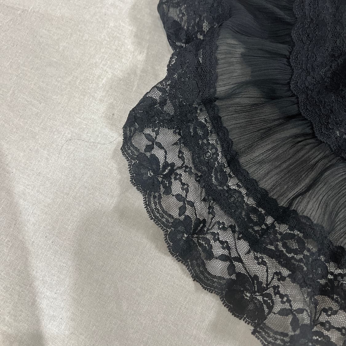 레이스 캉캉 스커트 블랙 상품이미지3