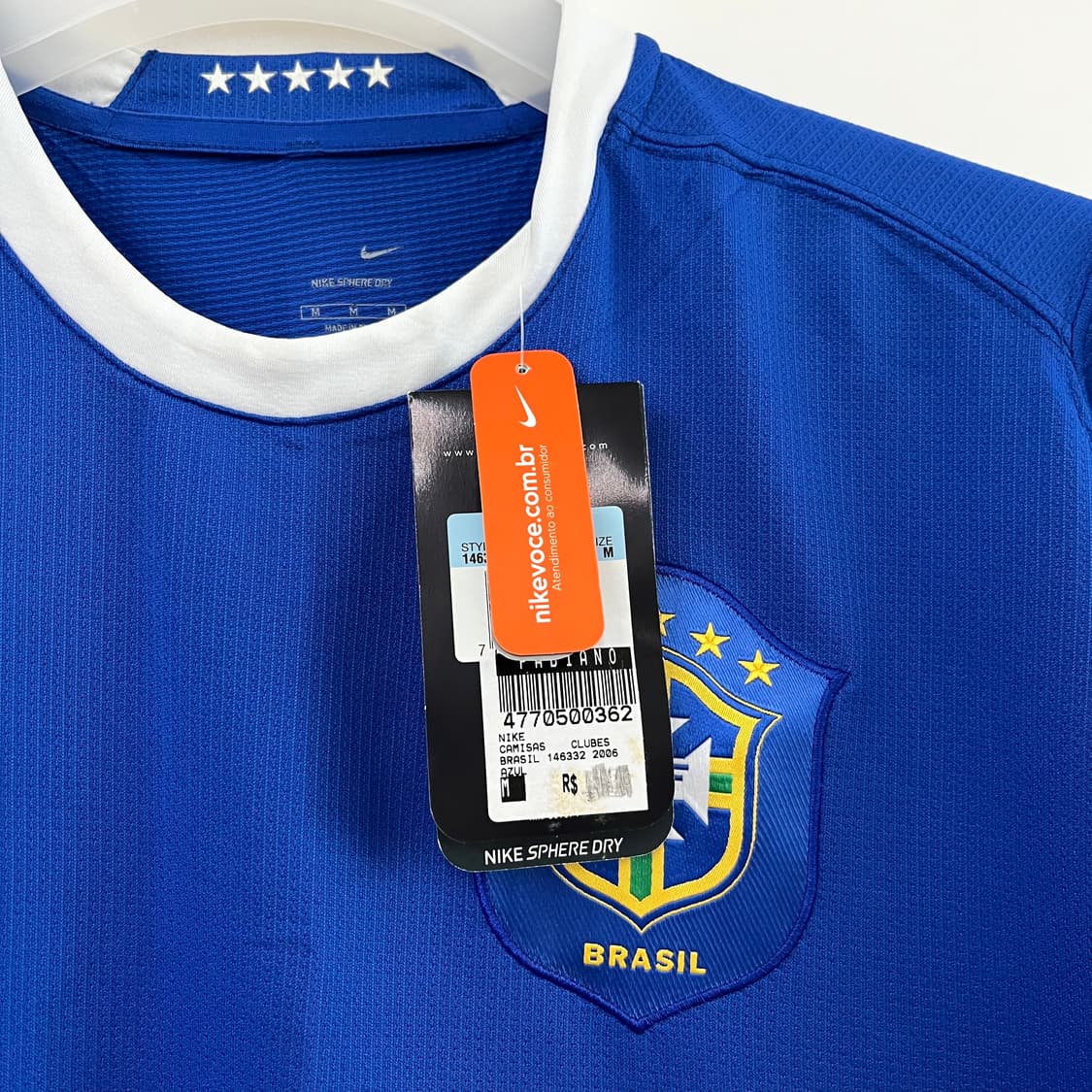 (새상품) 나이키 06-08 브라질 국대 어웨이 반팔 유니폼 상품이미지7