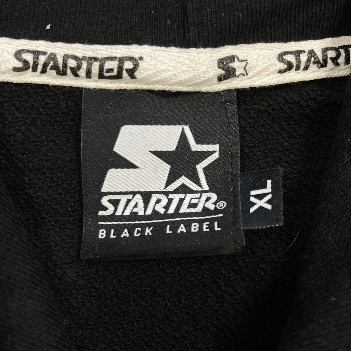 디스이즈네버댓 x 스타터 빅로고 블랙 후드티 상품이미지4