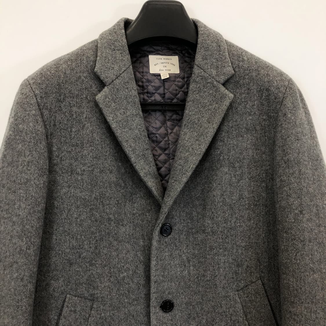 클럽모나코 헤링본 누빔안감 울코트 M 상품이미지2