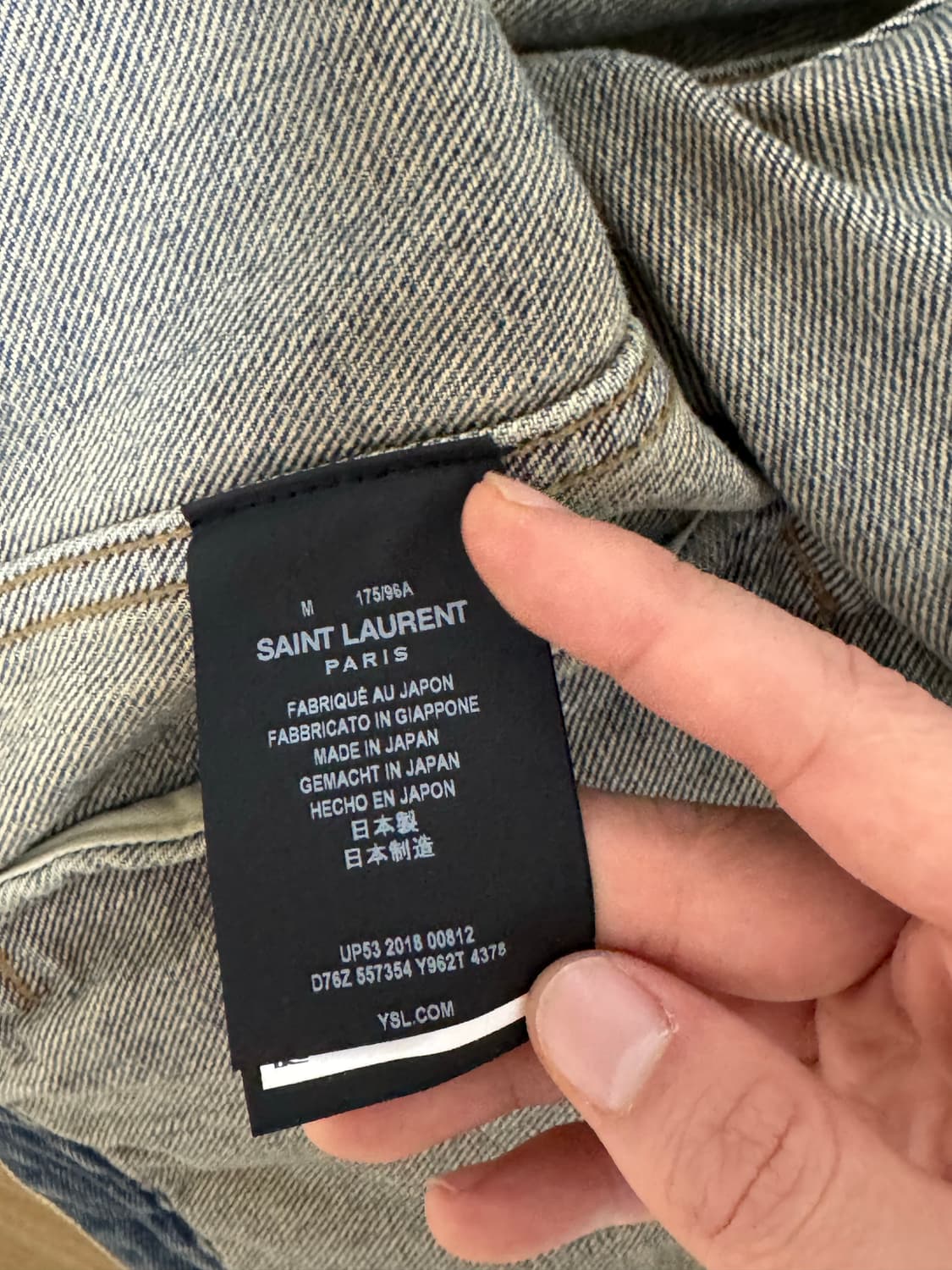 생로랑 반다나 데님 자켓 상품이미지5