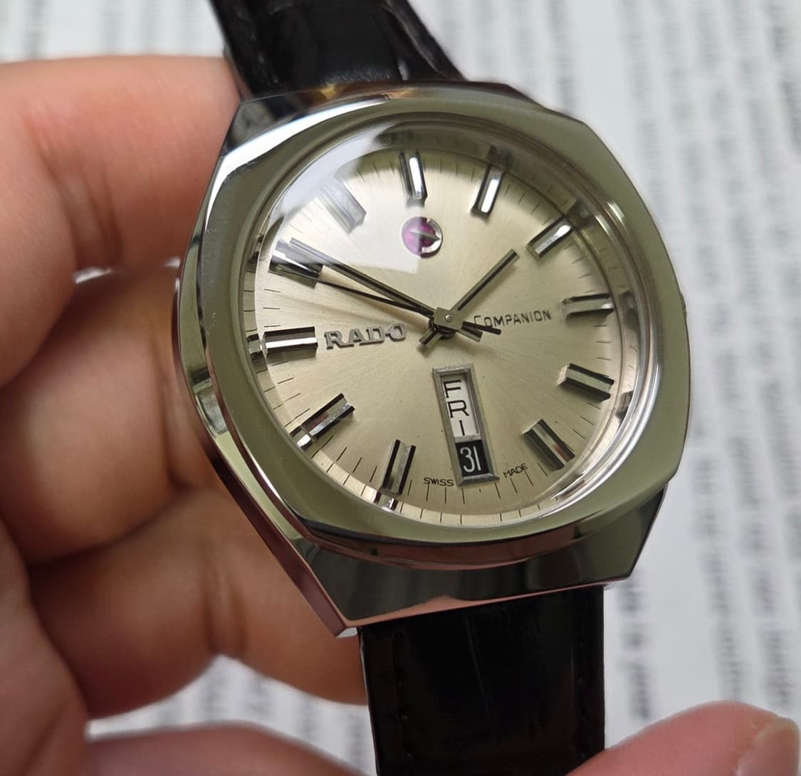 레어] 빈티지 라도 컴패니언 점보 와이드보이 데이데이트 오토매틱 상품이미지5