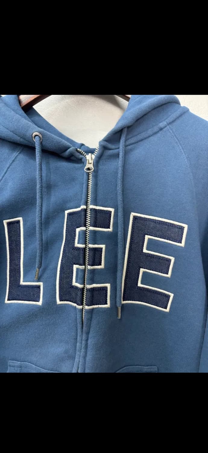 리 데님 아플리케 후드집업 H1432 상품이미지5