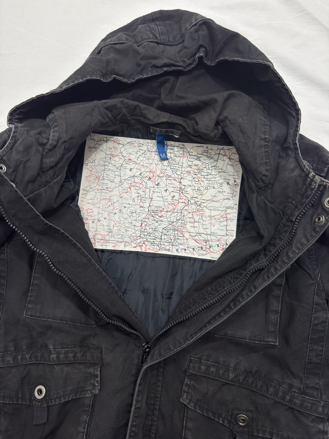 black military hood jacket 상품이미지5