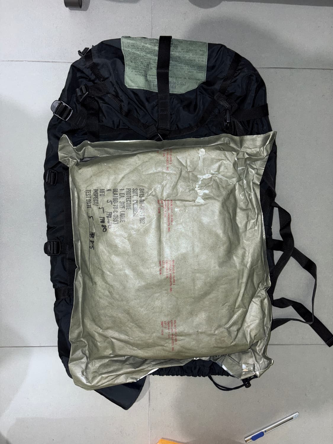 (미개봉)70년대 미군 class1 화생방 보호의 상하의 세트 상품이미지3