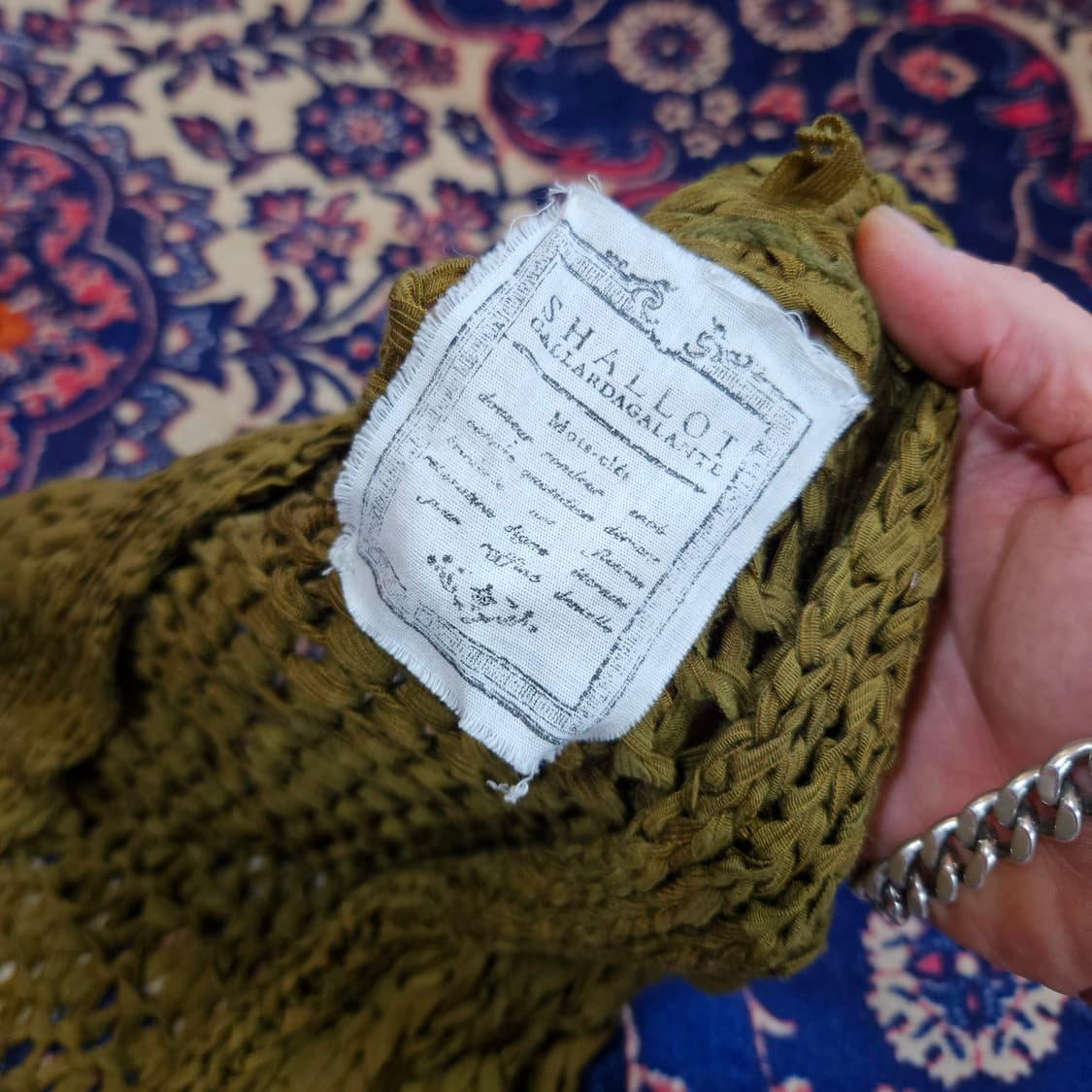 SHALLOT 울 혼방 짜임 자게 버튼 니트 베스트 Free size 상품이미지7