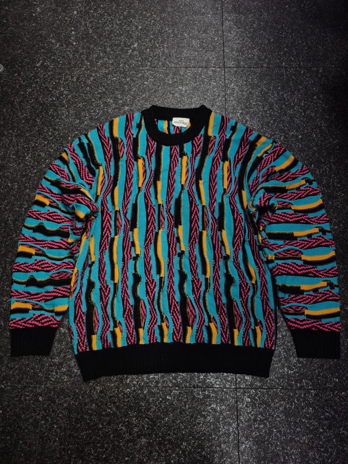 Japan 일본 스트리트 빈티지 3D 니트 스웨트 남성 100사이즈 상품이미지2