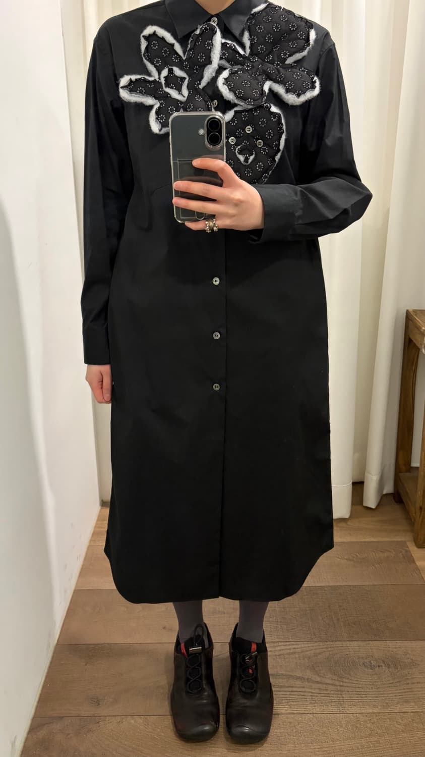 Quilting Flower Motif One Piece 상품이미지2