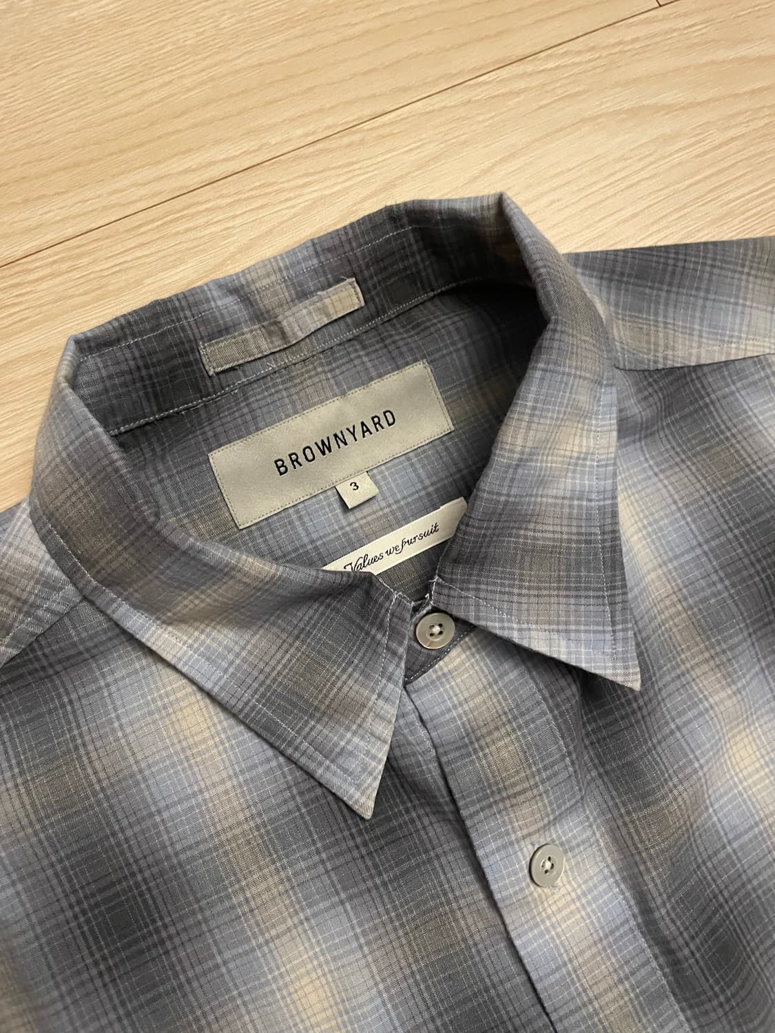 [3] 브라운야드 스테디셔츠 블루체크 상품이미지2