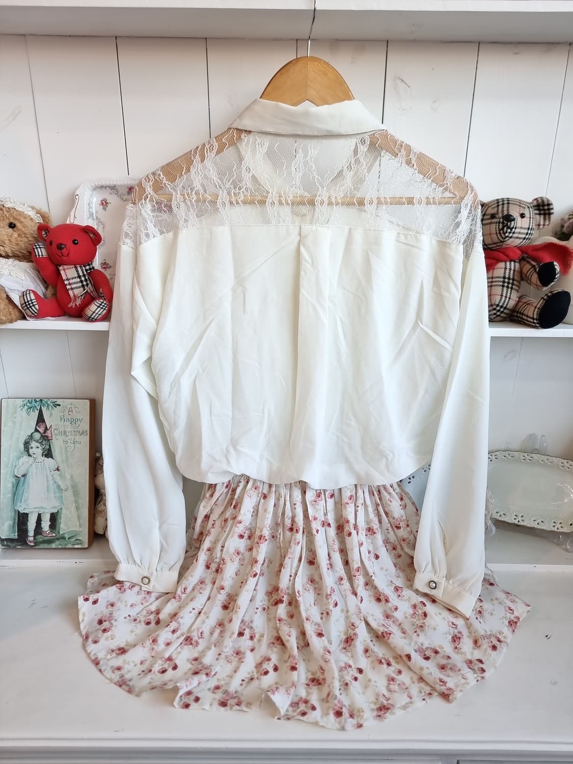 리즈리사 레이스 블라우스 플라워 원피스 상품이미지5