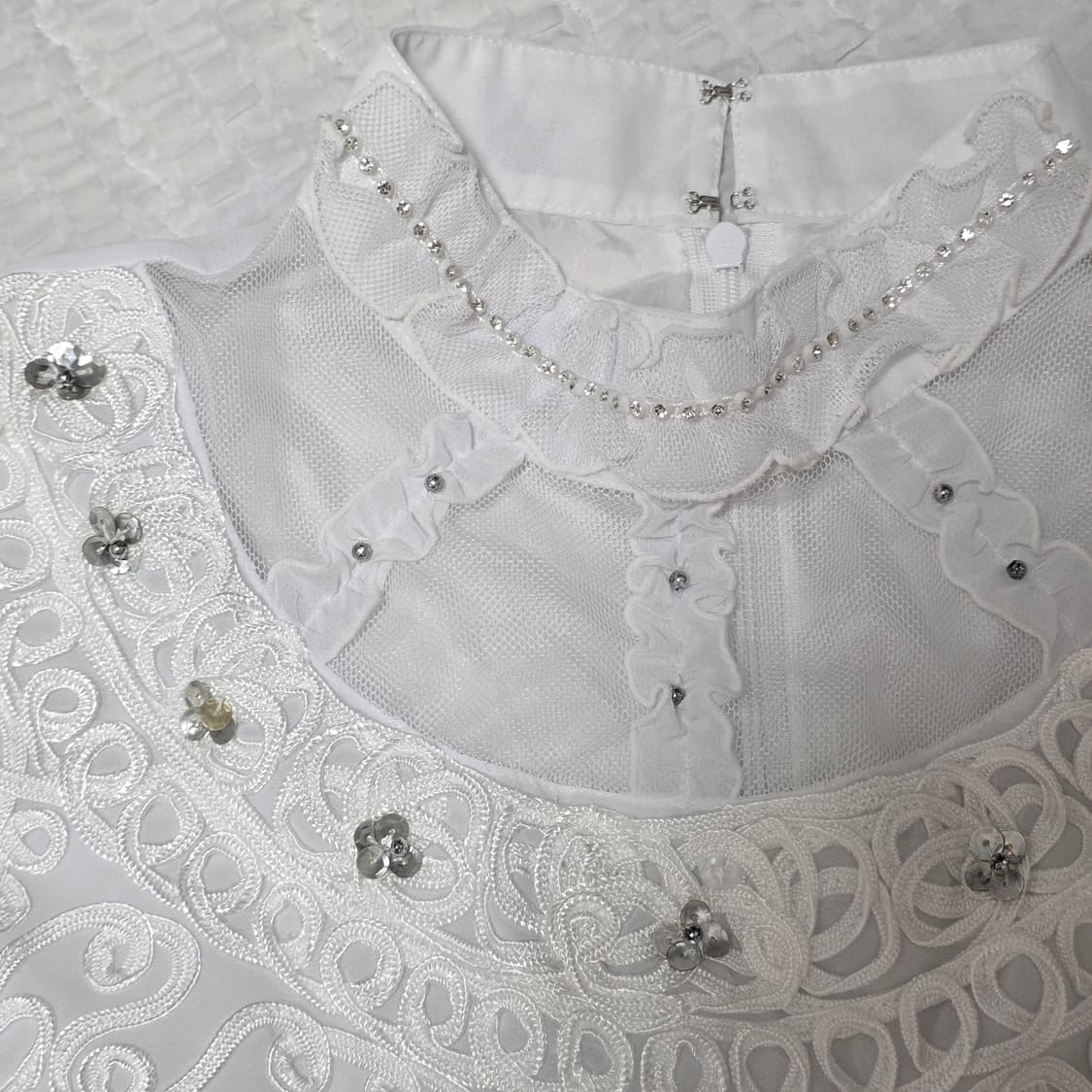 로판st 히메갸루 로리타 화이트 보석 블라우스 상품이미지4