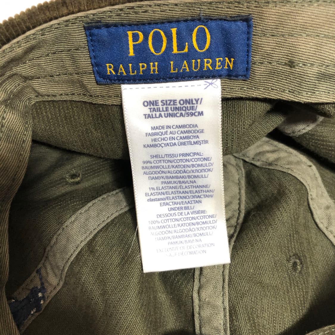 폴로 랄프로렌 코듀로이 볼캡 상품이미지6