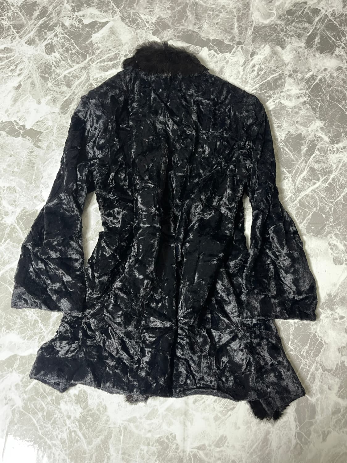 fur velvet long jacket 상품이미지6