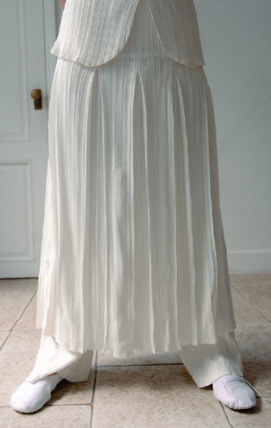 공디드디자인 GD199 denim pleated skirt 상품이미지2