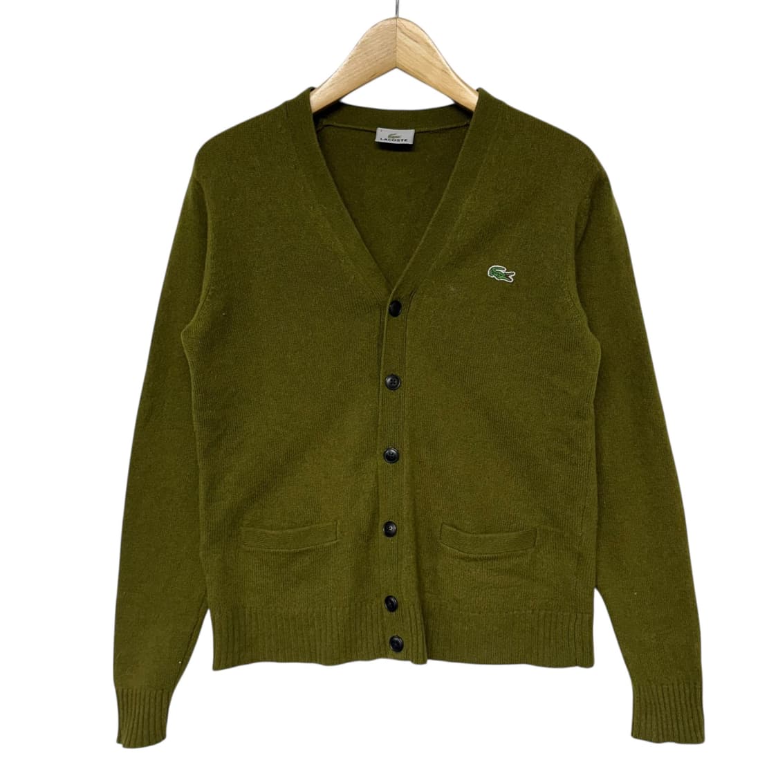 라코스테 로고 코튼 가디건 상품이미지1