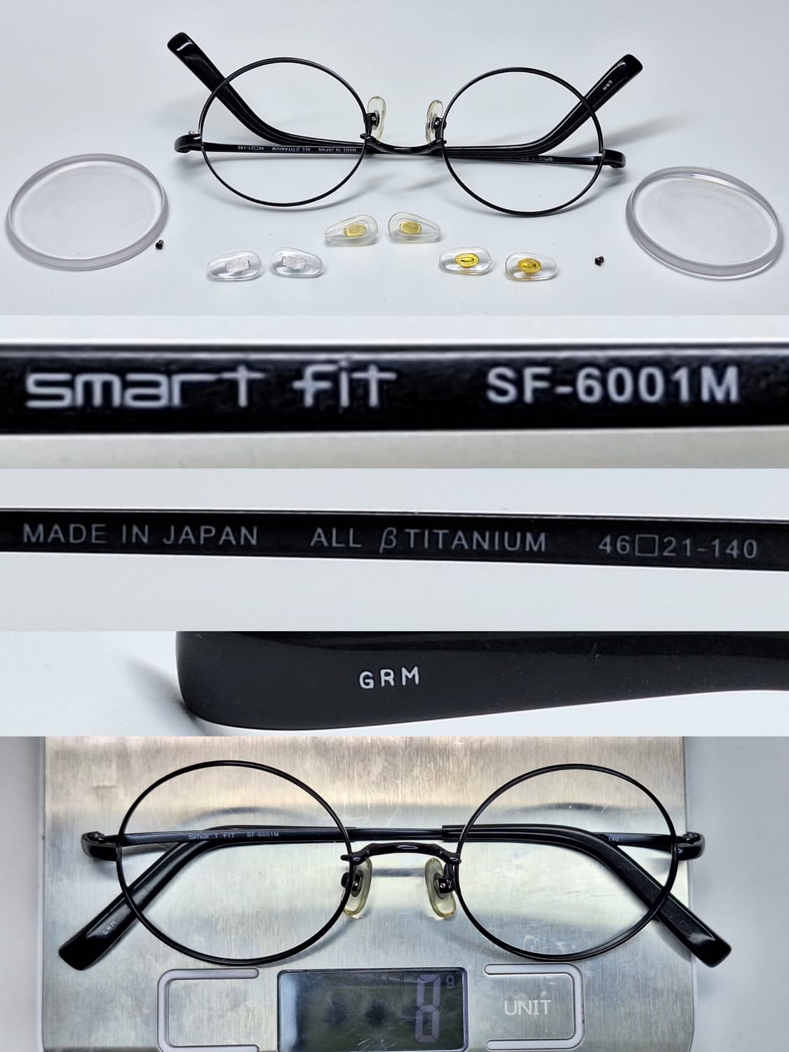 smart fit SF-6001M 베타티타늄 라운드 안경테/일본 사바에6 상품이미지5