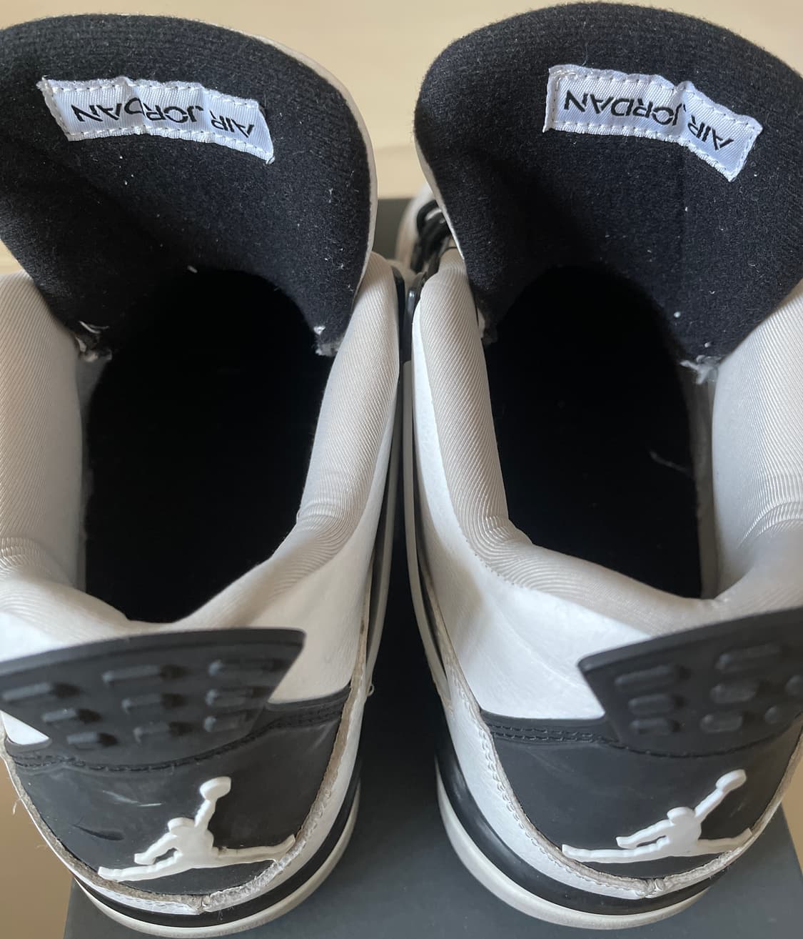 나이키 에어 조던 4 레트로 화이트/블랙 280mm 상품이미지5