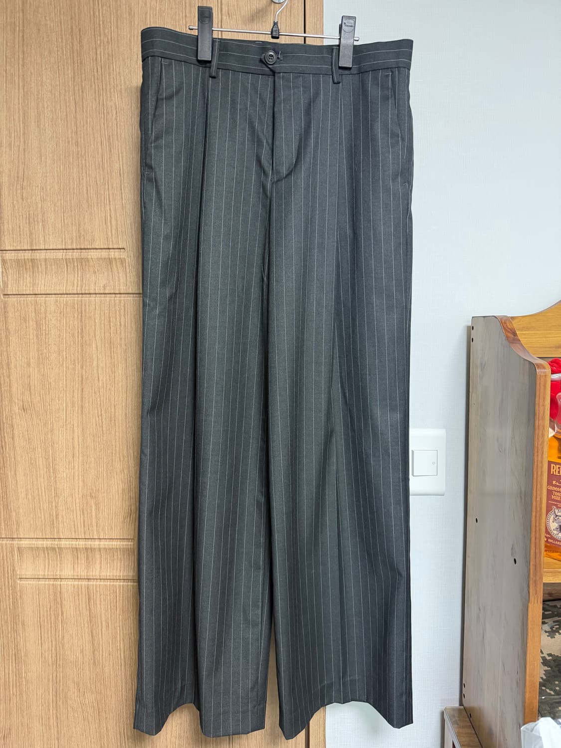 주앙옴므 핀 스트라이프 차콜 M 상품이미지3