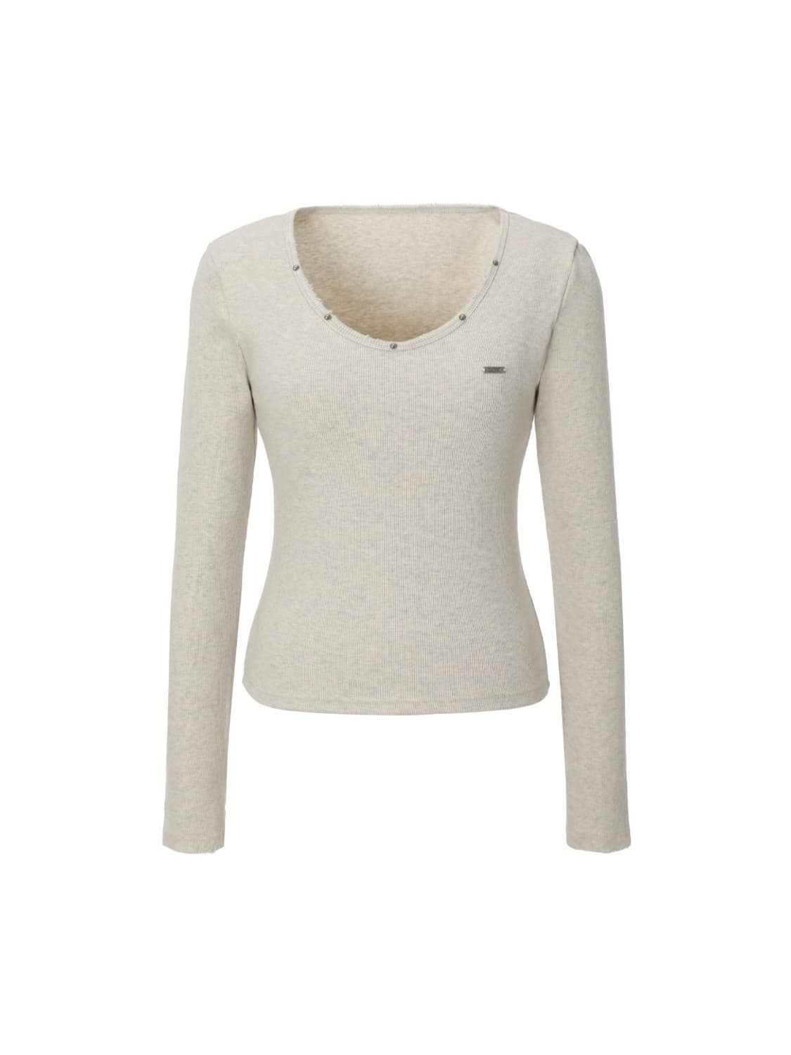 카키포인트 데미지 스터드 티셔츠 상품이미지4