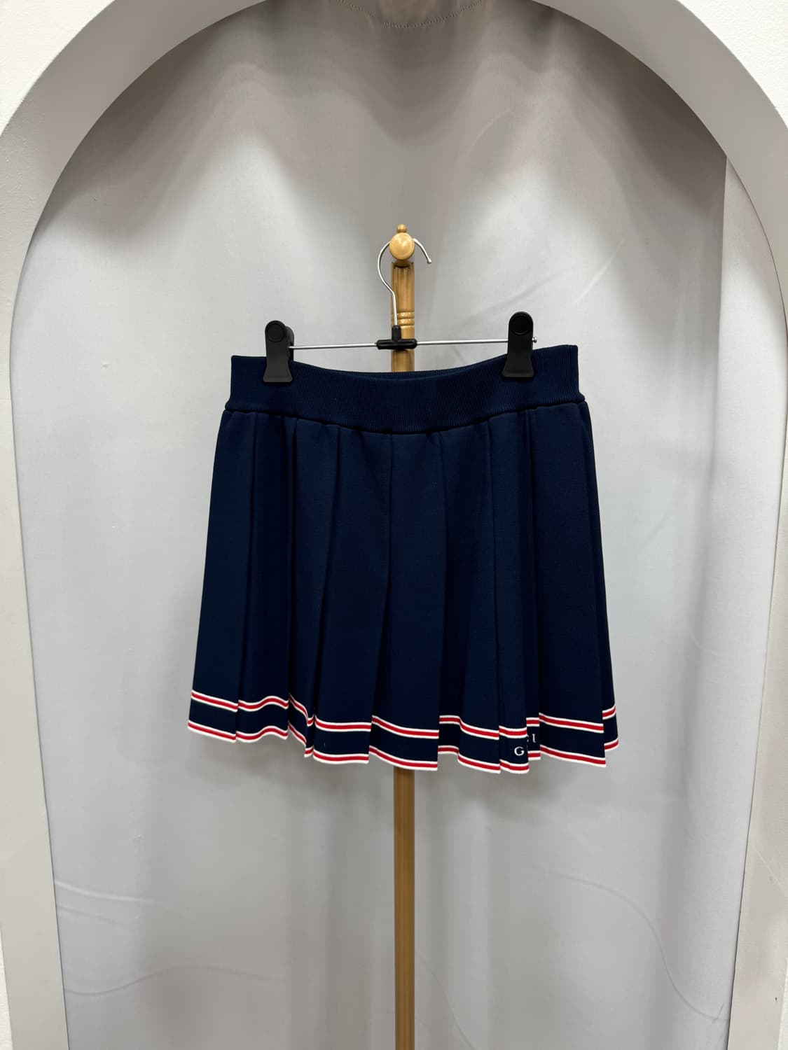 백화점판 구찌 스트라이프 플리츠 스커트 S  상품이미지1