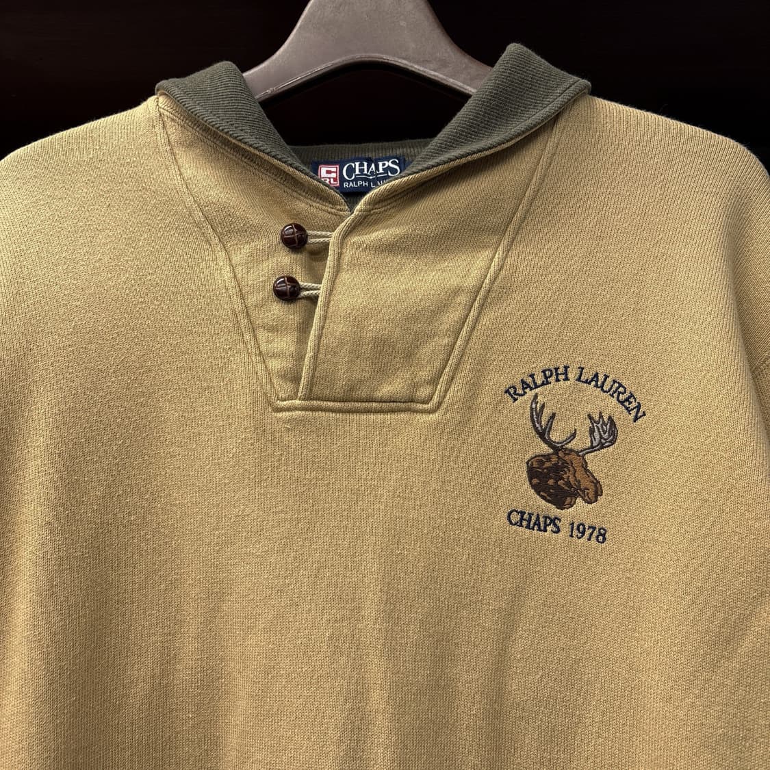 90s 폴로 챕스 헌팅 엠브로이드 숄카라 풀오버 헌팅 스웻셔츠 N1170 상품이미지3