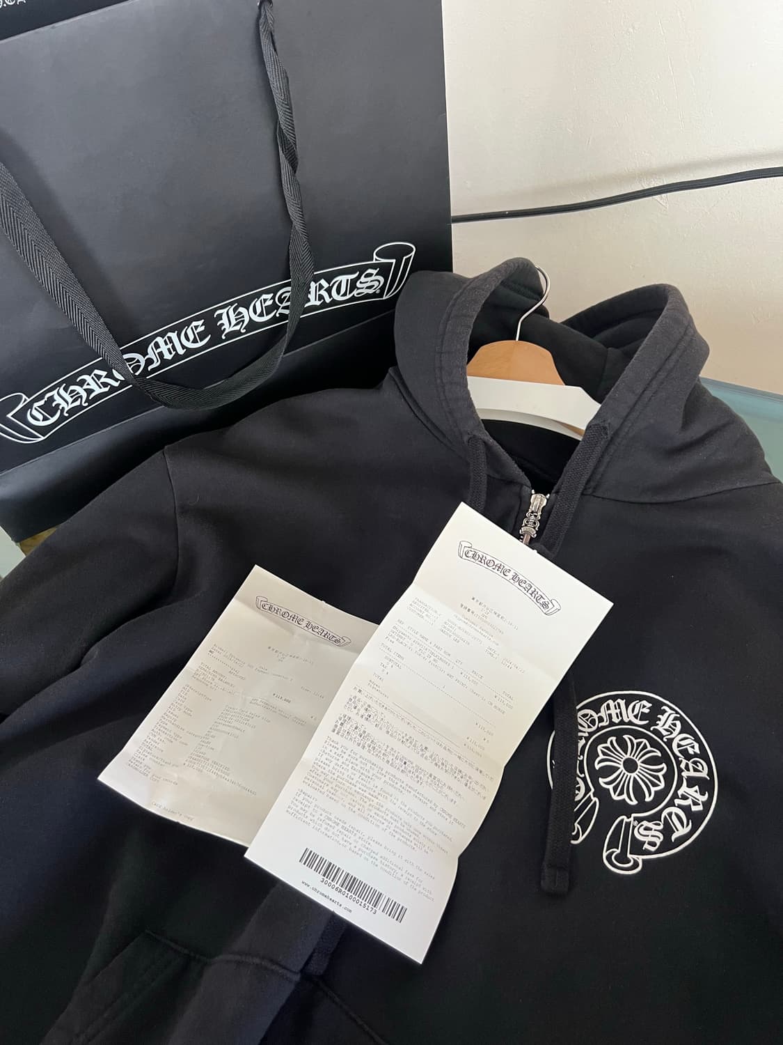 [L] 크롬하츠 도쿄 한정 홀스슈 후드집업 상품이미지6