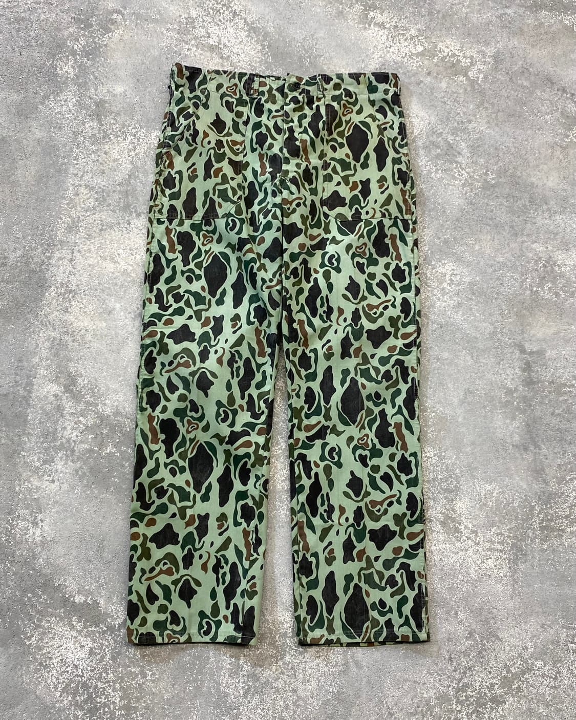 [32] 80s 한국군 밀리터리 덕헌터 카모플라쥬 팬츠 상품이미지1