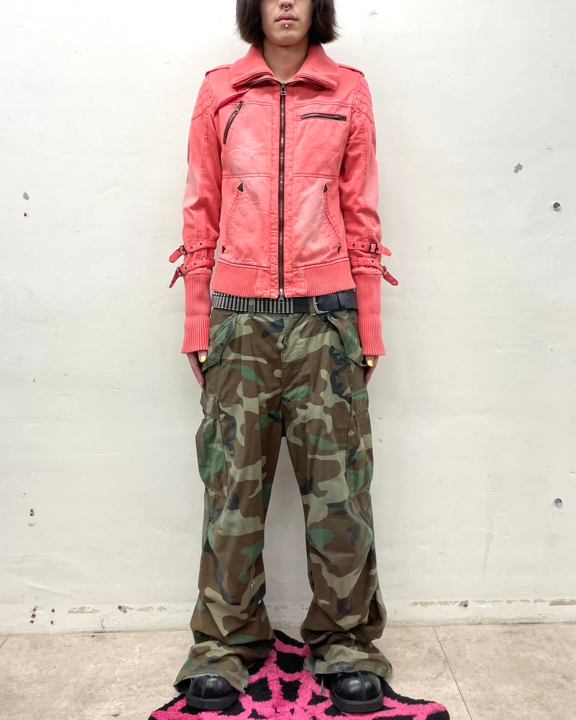 Pink Multi-Vicer Denim Jacket 상품이미지7