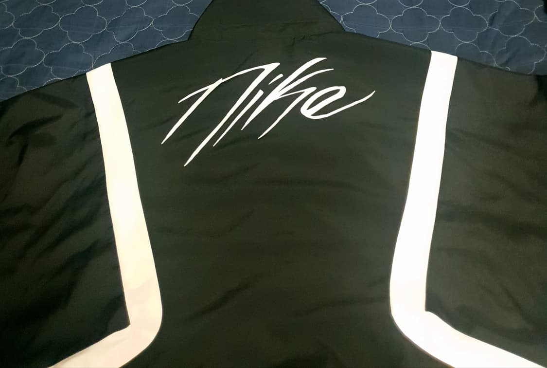 (품절상품) 나이키 아이콘 우븐 베스킷볼 트랙 집업자켓 블랙 (XL) 상품이미지5