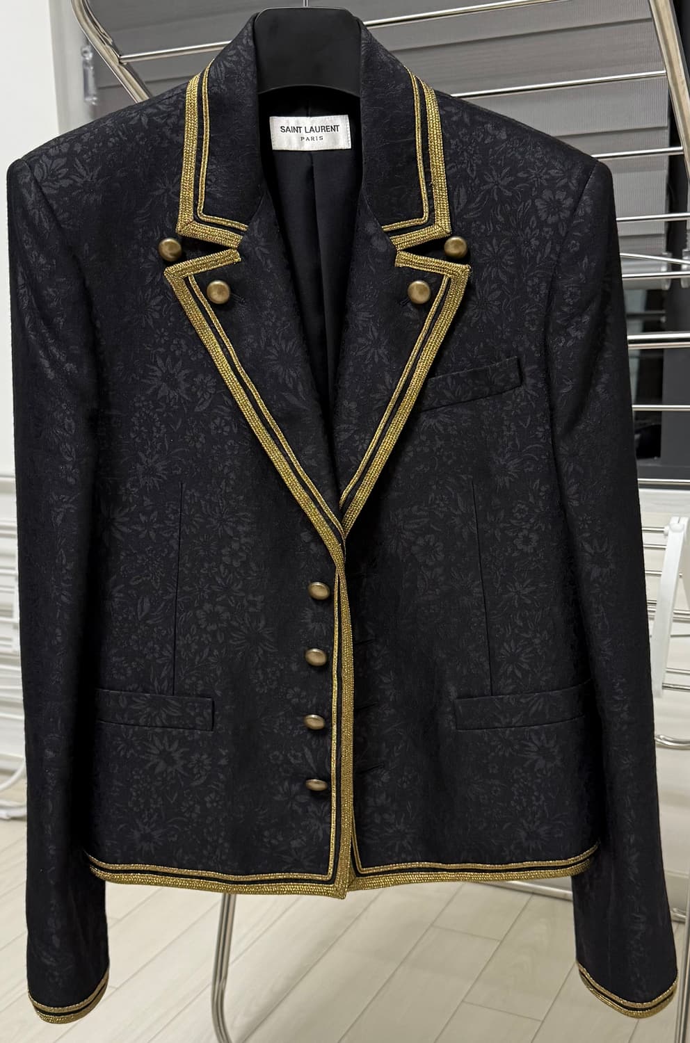 생로랑 20ss 자카드 오피서 자켓 국내매장택 44 상품이미지1