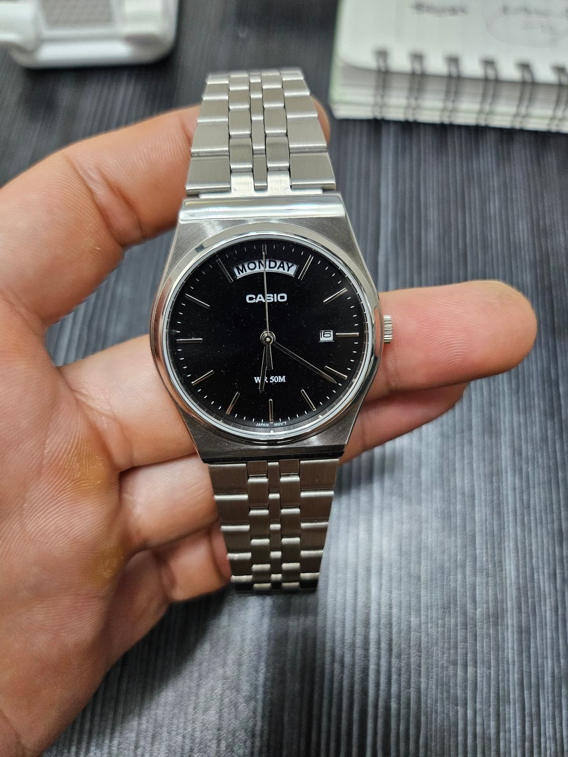 카시오 메탈시계 (35mm) mtp-b146d-1a 상품이미지1