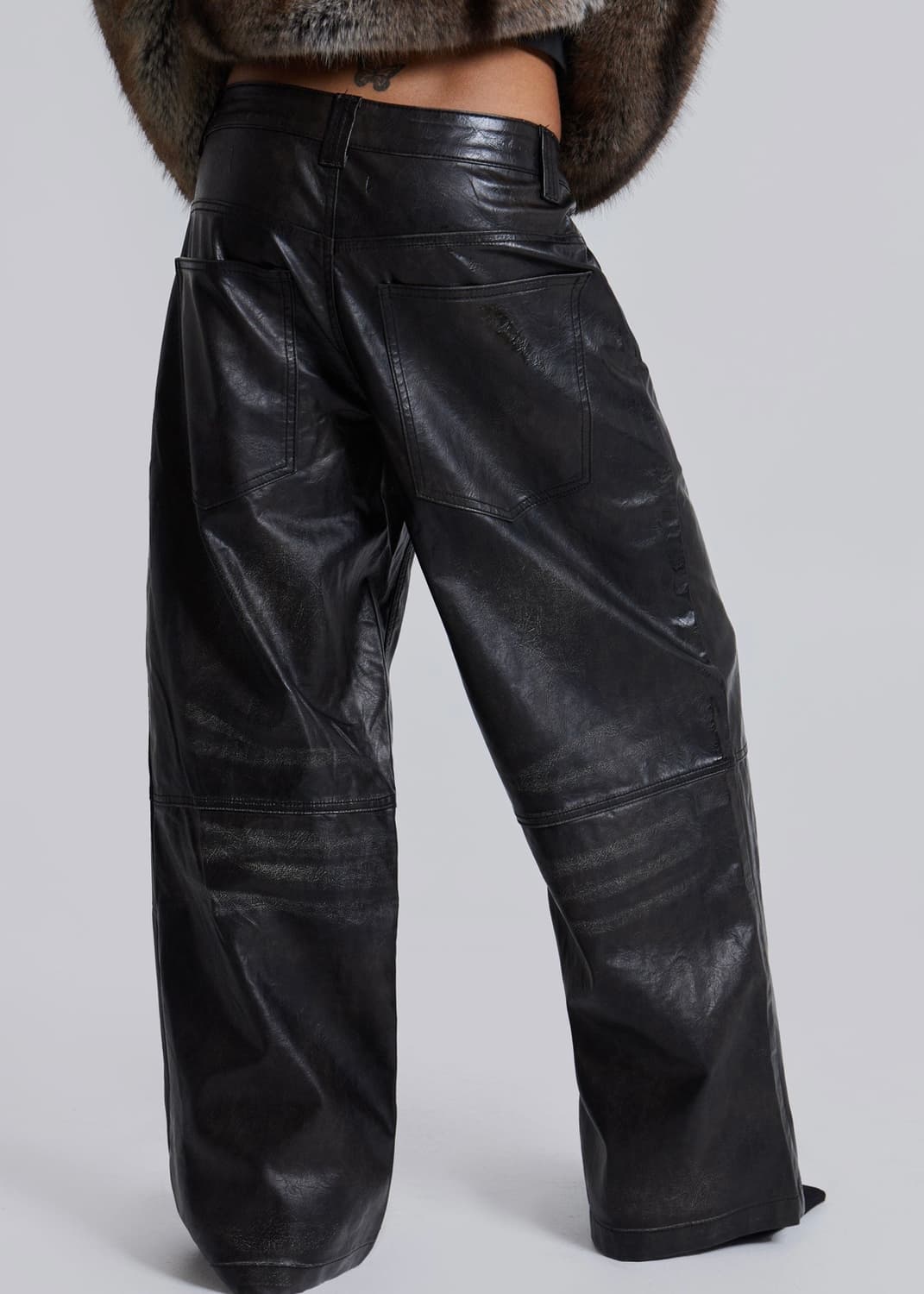 제이디드런던 Ash Faux Leather 콜로수스 트라우저 상품이미지3