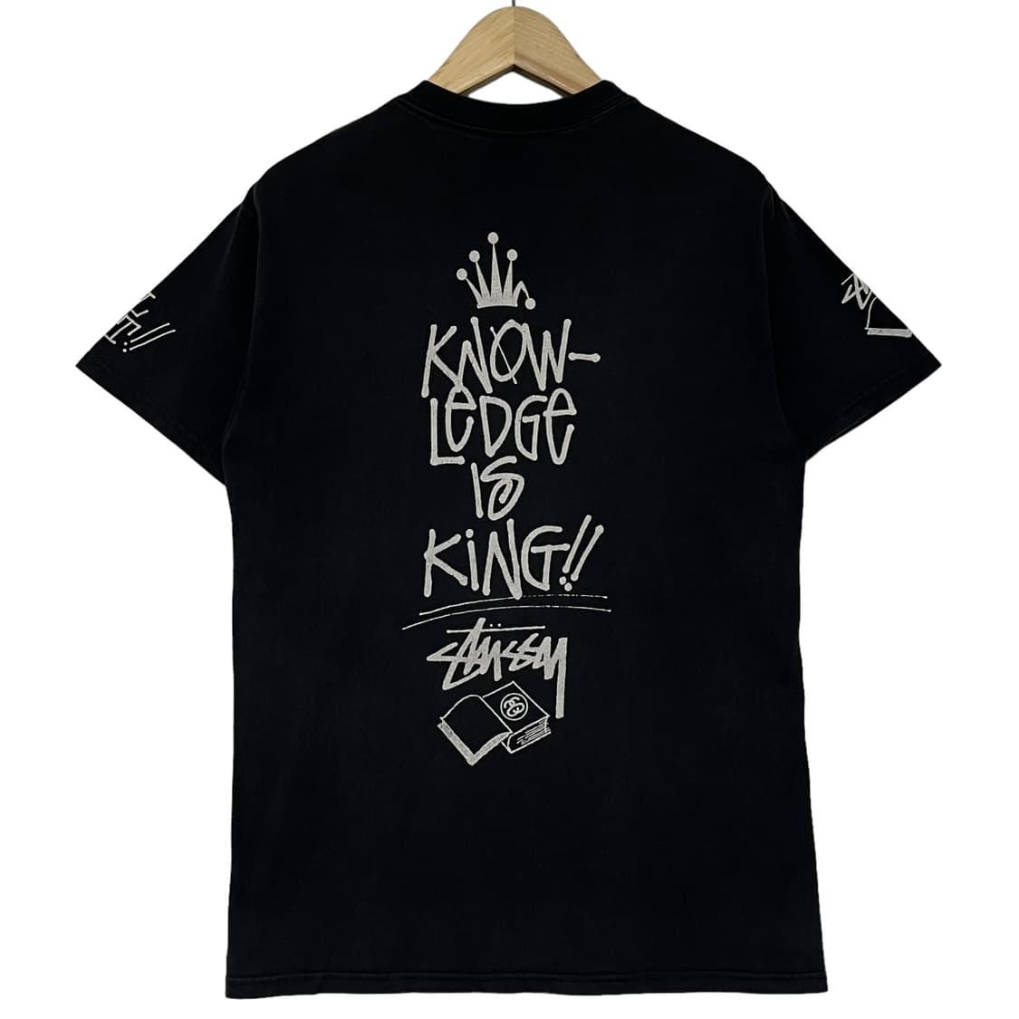 스투시 00s 올드스쿨 knowledge 반팔 티셔츠 상품이미지3