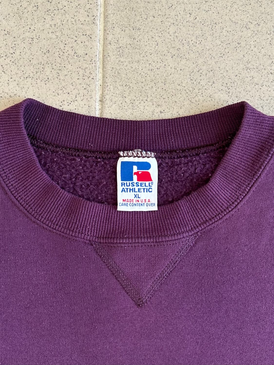 90s 빈티지 러셀 스웻셔츠 퍼플 XL USA 상품이미지5