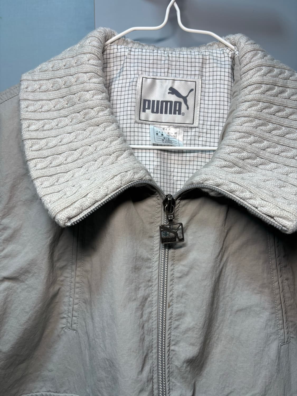 사카이맛 퓨마 쿨그레이 니트집업 상품이미지2