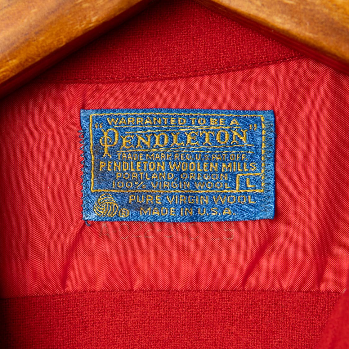 [L] 60s ~ 펜들턴 USA 롱테일 카라 울 셔츠 MT-1501  상품이미지8